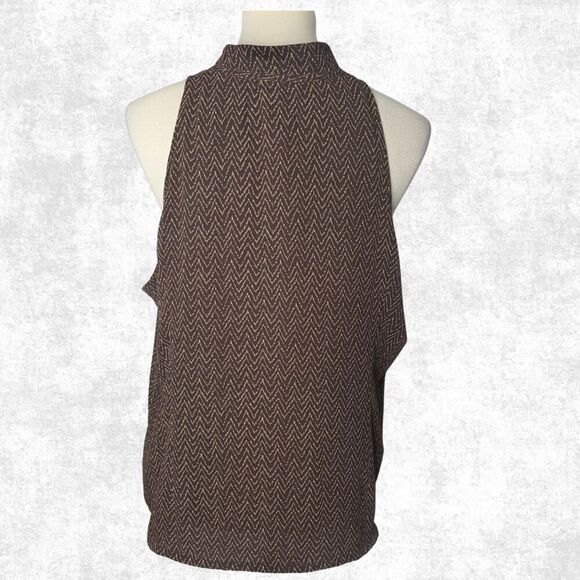 Old Navy Collection Halter Top XXL | Y2K Zigzag Brown Tank - Picture 6 of 6